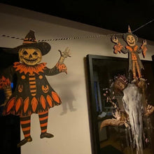 Load image into Gallery viewer, Halloween Vintage Bunting Wooden