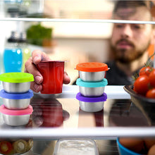 Load image into Gallery viewer, Stainless Steel Containers With Leakproof Silicone Lids