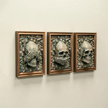 Load image into Gallery viewer, Three Wise Skulls Picture Frame Decor