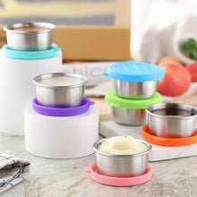 Load image into Gallery viewer, Stainless Steel Containers With Leakproof Silicone Lids