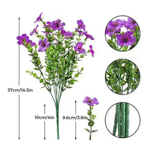 Load image into Gallery viewer, Kunstblomst (12 stk/sett), UV-bestandige fargerike blomsterdekorasjoner