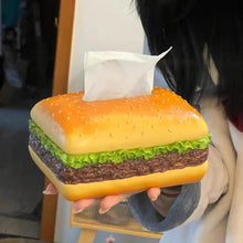 Load image into Gallery viewer, Charming Burger Tissue Box