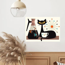 Load image into Gallery viewer, Katte kunsttrykk dekorasjonsmaleri