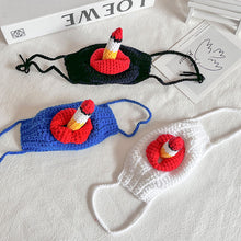 Load image into Gallery viewer, Sausage Mouth Hand Knitted Mask