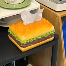 Load image into Gallery viewer, Charming Burger Tissue Box
