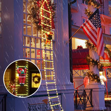 Load image into Gallery viewer, Jule-stige dekorasjonslys med julenissen