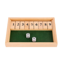 Load image into Gallery viewer, Shut The Box-spill - Morsomt bordmatematikspill for voksne og barn