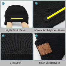 Load image into Gallery viewer, Lighted Bluetooth Music Sports Beanie