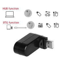 Load image into Gallery viewer, 4-in-1 Rotating USB Hub