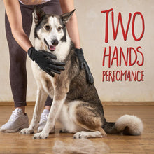 Load image into Gallery viewer, Hirundo Pet Grooming Gloves For Cats, Dogs &amp; Horses - Left &amp; Right ( 1 pair )