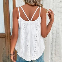 Load image into Gallery viewer, Solid Eyelet Embroidery Cami Top