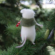 Load image into Gallery viewer, Cute Felt Mouse Ornament