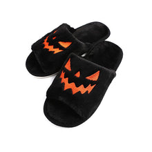 Load image into Gallery viewer, Halloween Pumpkin Lantern Slippers