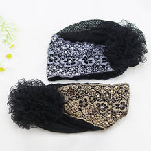 Load image into Gallery viewer, Women's Floral Lace Headwrap