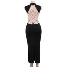 Load image into Gallery viewer, Women's Backless Butterfly Decor Bodycon Dress