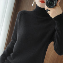 Load image into Gallery viewer, Women's Solid Turtleneck Knit Sweater