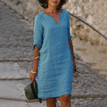 Load image into Gallery viewer, Women'S V-Neck Dress