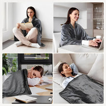 Load image into Gallery viewer, Heated Flannel Blanket