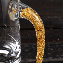 Load image into Gallery viewer, 3D Gläser med glass av isbreer Whiskyglass i krystallgullfolie