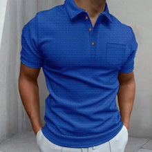 Load image into Gallery viewer, Men's Waffle Polo Shirt