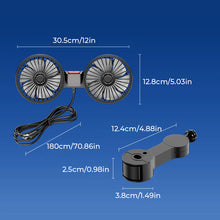 Load image into Gallery viewer, Dual Head Mini Usb Car Fan