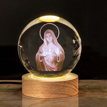 Load image into Gallery viewer, Jesus Glowing Crystal Ball