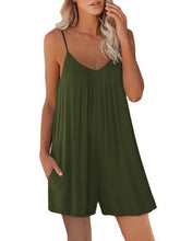 Load image into Gallery viewer, Sleeveless Romper with Pockets