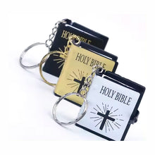 Load image into Gallery viewer, Mini Bible Cross Keychain
