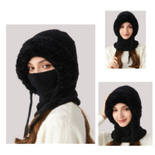 Load image into Gallery viewer, 3-in-1 Knitted Beanie Hat