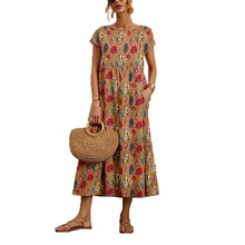 Load image into Gallery viewer, Ladies Loose Printed Summer Dress