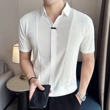 Load image into Gallery viewer, Men's Business Casual Patchwork Shirt