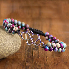 Load image into Gallery viewer, For barnebarn - For du er alltid i mitt armbånd med perler