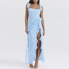 Load image into Gallery viewer, Pleated Bandeau Dress With Slit