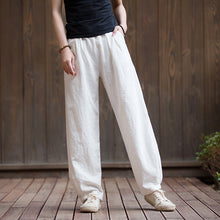 Load image into Gallery viewer, Casual Cotton Hemp Trousers