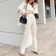 Load image into Gallery viewer, Women's Leopard Print Two Piece Set