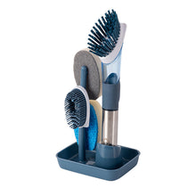 Load image into Gallery viewer, 4-in-1 Soap Dispensing Dish Brush Set