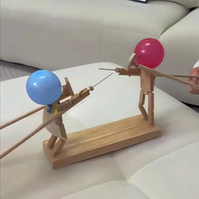 Load image into Gallery viewer, Wooden Fencing Puppets