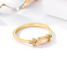 Load image into Gallery viewer, Flower Leaf Opal Ring