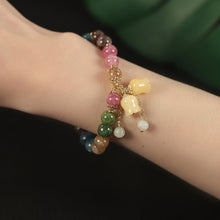 Load image into Gallery viewer, Natural Colored Tourmaline Bracelet
