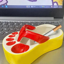 Load image into Gallery viewer, Funny Slippers-Mini Fries Plate &amp; Ashtray