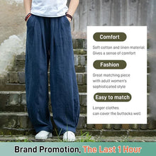 Load image into Gallery viewer, Casual Cotton Hemp Trousers