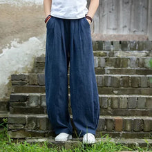 Load image into Gallery viewer, Casual Cotton Hemp Trousers