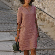 Load image into Gallery viewer, Women'S V-Neck Dress