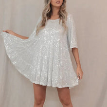 Load image into Gallery viewer, Sequin Baby Doll Dress
