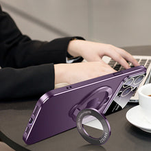 Load image into Gallery viewer, Large Window Phone Case Leak Label Magnetic Bracket