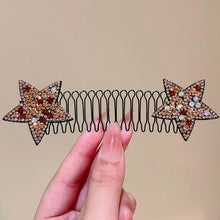 Load image into Gallery viewer, Rhinestone Star Broken Hair Comb