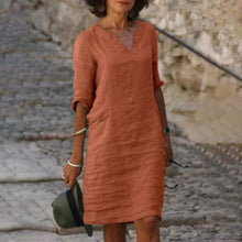Load image into Gallery viewer, Women'S V-Neck Dress