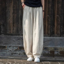 Load image into Gallery viewer, Casual Cotton Hemp Trousers