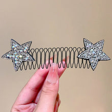 Load image into Gallery viewer, Rhinestone Star Broken Hair Comb