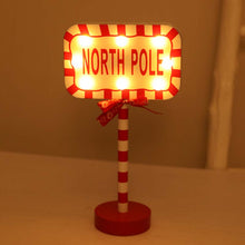 Load image into Gallery viewer, Christmas Street Sign Decoration Lights